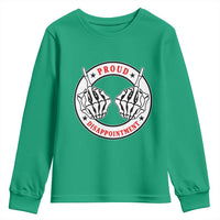 Proud Disappointment Skeleton Middle Finger Youth Sweatshirt Edgy Sarcastic Rebel Attitude Family Black Sheep Humor