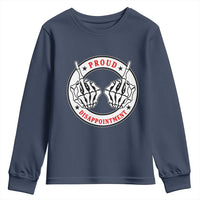 Proud Disappointment Skeleton Middle Finger Youth Sweatshirt Edgy Sarcastic Rebel Attitude Family Black Sheep Humor