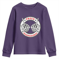 Proud Disappointment Skeleton Middle Finger Youth Sweatshirt Edgy Sarcastic Rebel Attitude Family Black Sheep Humor