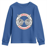 Proud Disappointment Skeleton Middle Finger Youth Sweatshirt Edgy Sarcastic Rebel Attitude Family Black Sheep Humor