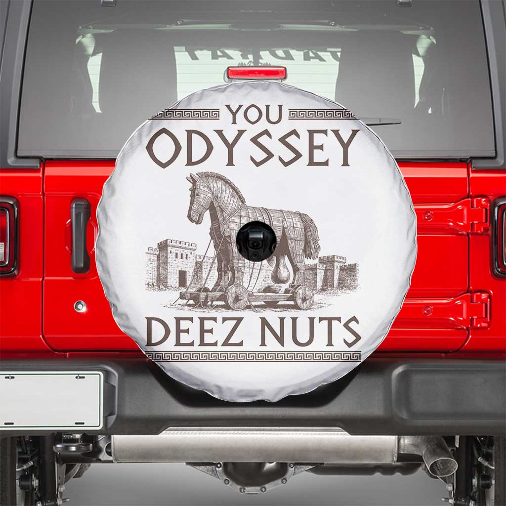 Funny Trojan Horse You Odyssey Deez Nuts Spare Tire Cover Offensive Adult Humor Greek Mythology Humor