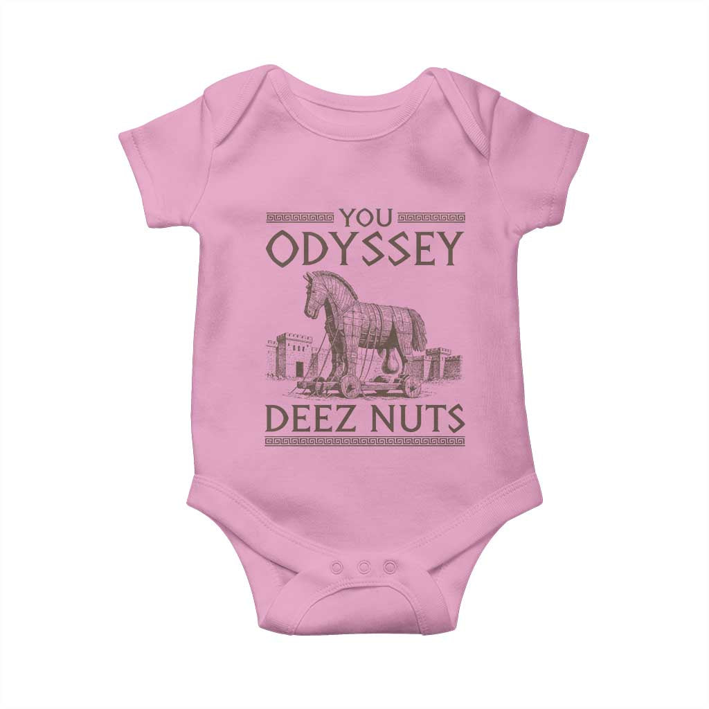 Funny Trojan Horse You Odyssey Deez Nuts Baby Onesie Offensive Adult Humor Greek Mythology Humor