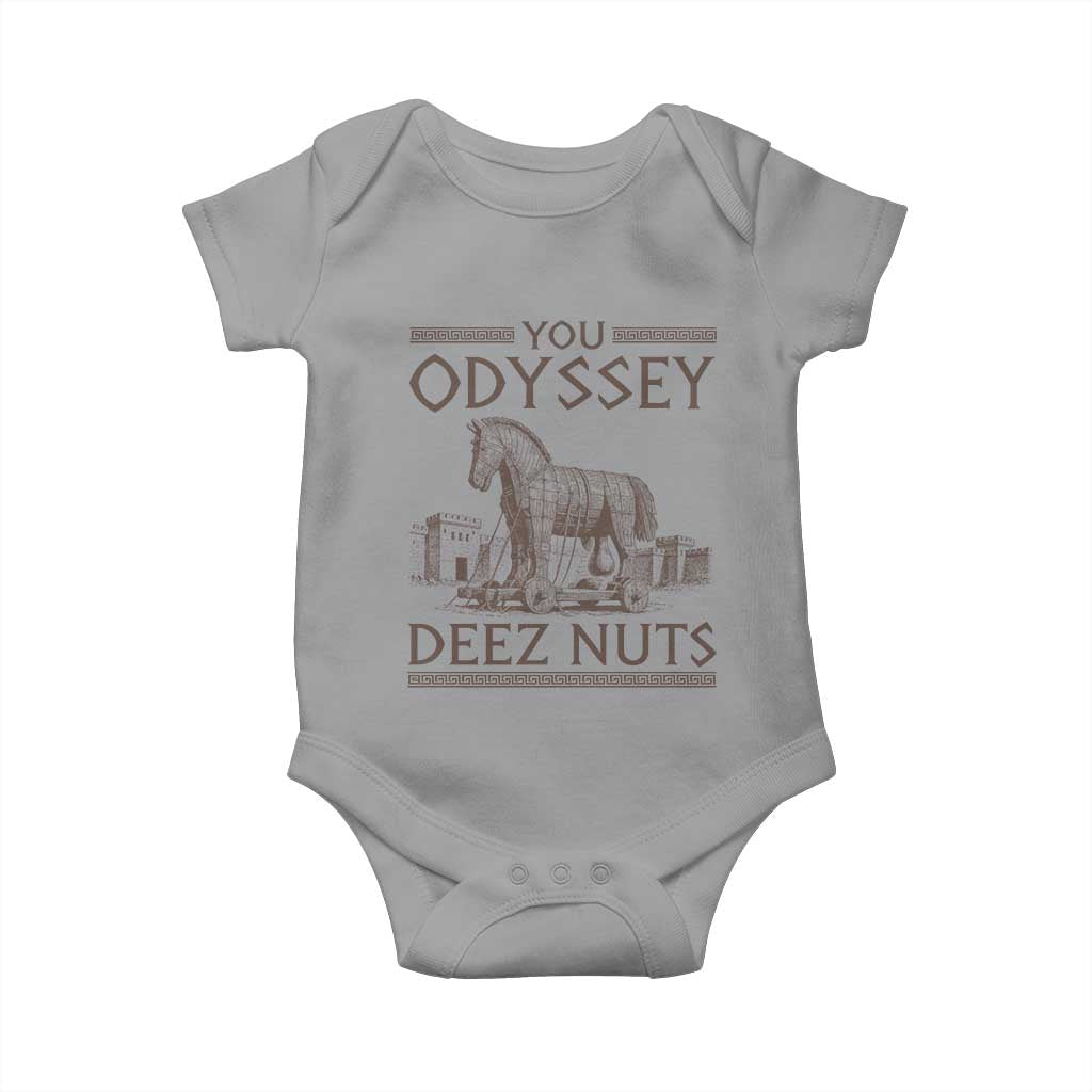 Funny Trojan Horse You Odyssey Deez Nuts Baby Onesie Offensive Adult Humor Greek Mythology Humor