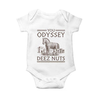 Funny Trojan Horse You Odyssey Deez Nuts Baby Onesie Offensive Adult Humor Greek Mythology Humor
