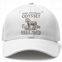 Funny Trojan Horse You Odyssey Deez Nuts Baseball Cap Offensive Adult Humor Greek Mythology Humor