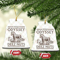 Funny Trojan Horse You Odyssey Deez Nuts Ceramic Ornament Offensive Adult Humor Greek Mythology Humor