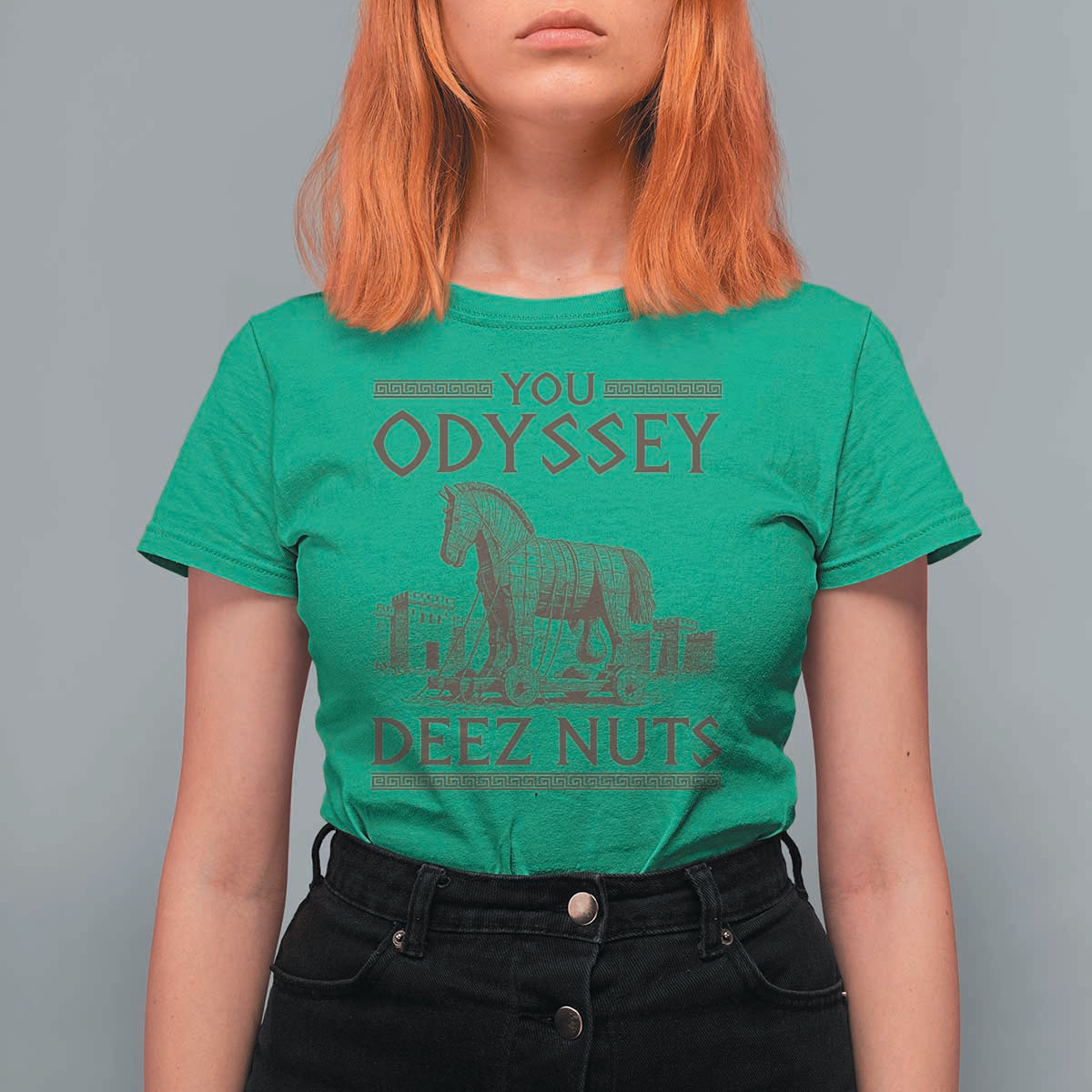Funny Trojan Horse You Odyssey Deez Nuts T Shirt For Women Offensive Adult Humor Greek Mythology Humor