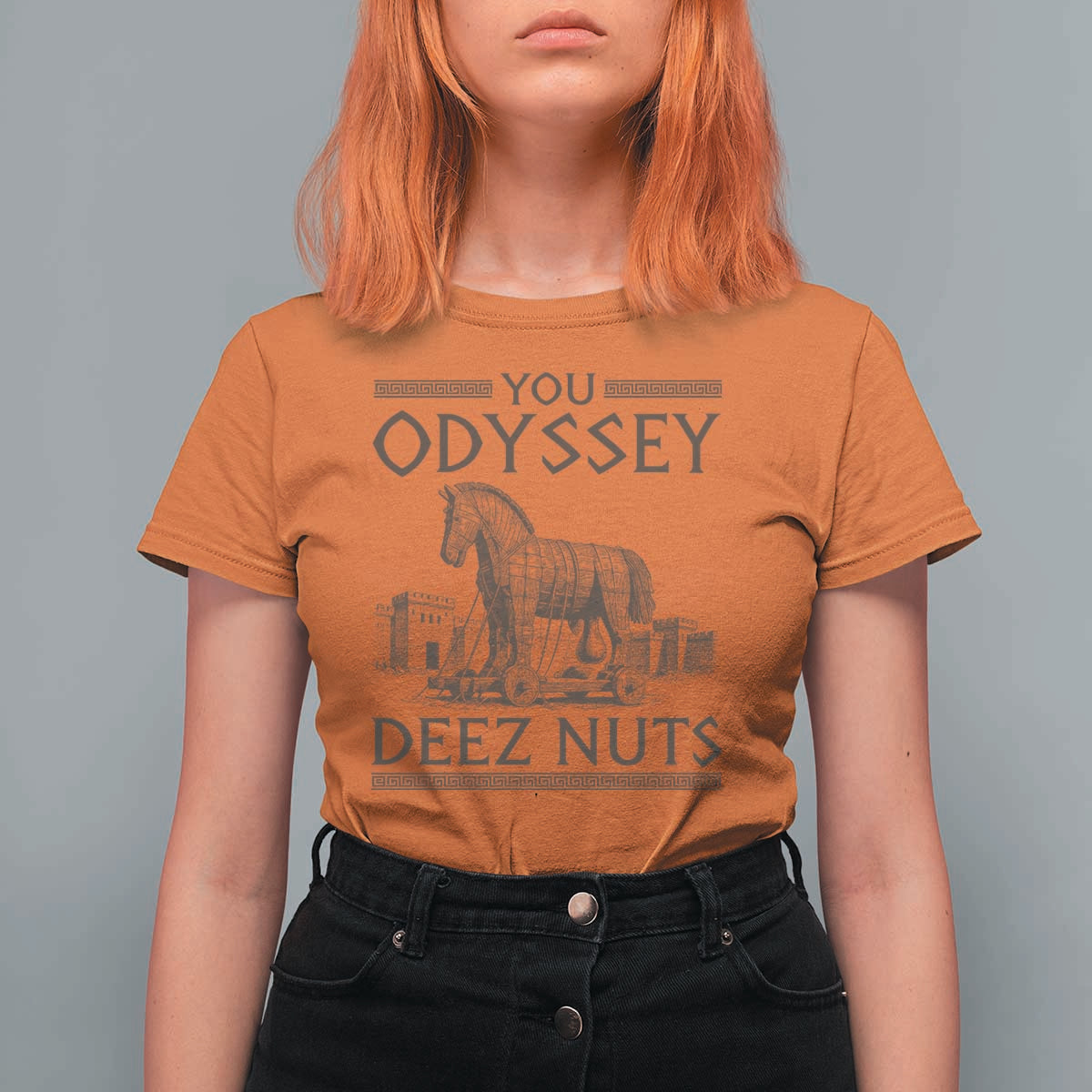 Funny Trojan Horse You Odyssey Deez Nuts T Shirt For Women Offensive Adult Humor Greek Mythology Humor