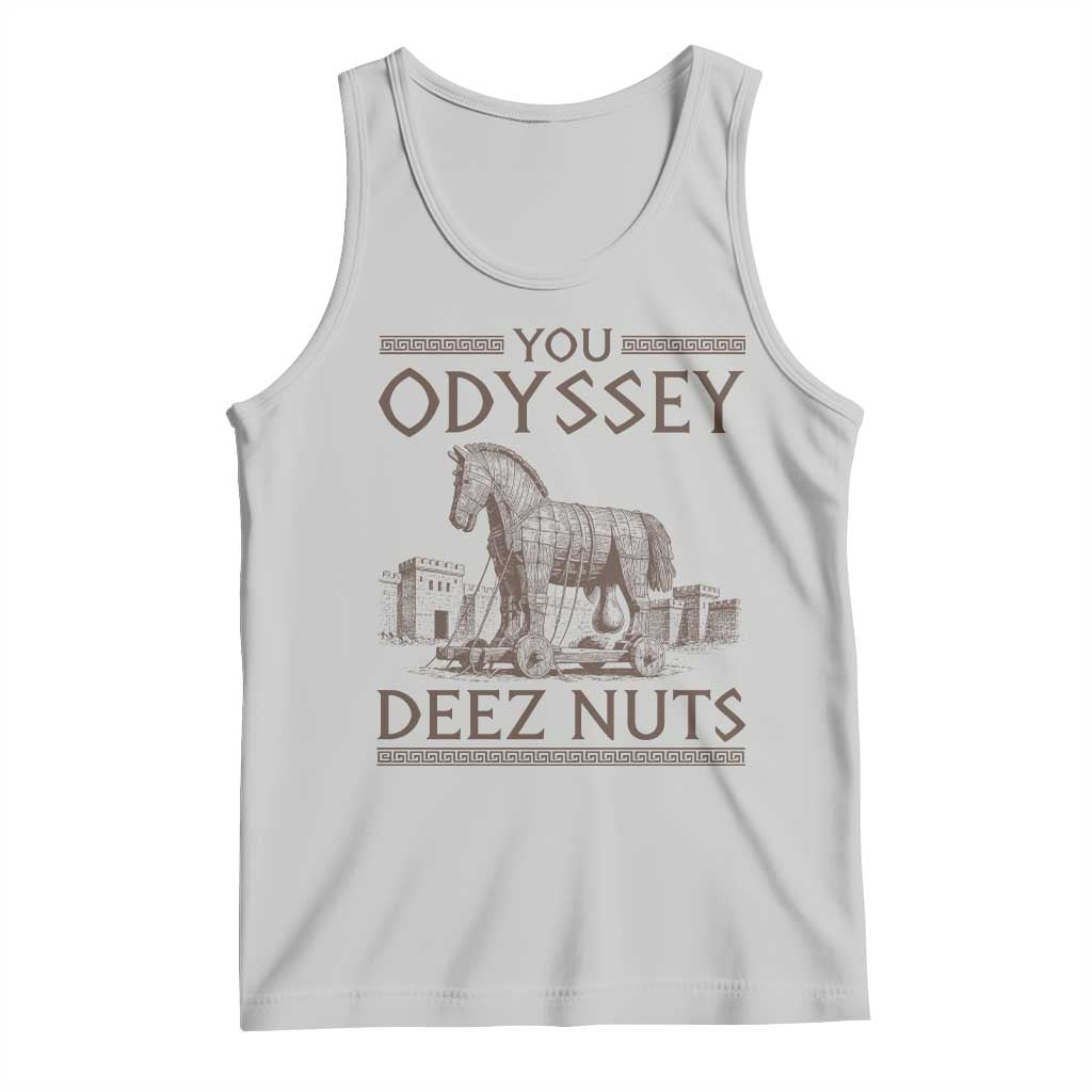 Funny Trojan Horse You Odyssey Deez Nuts Tank Top Offensive Adult Humor Greek Mythology Humor