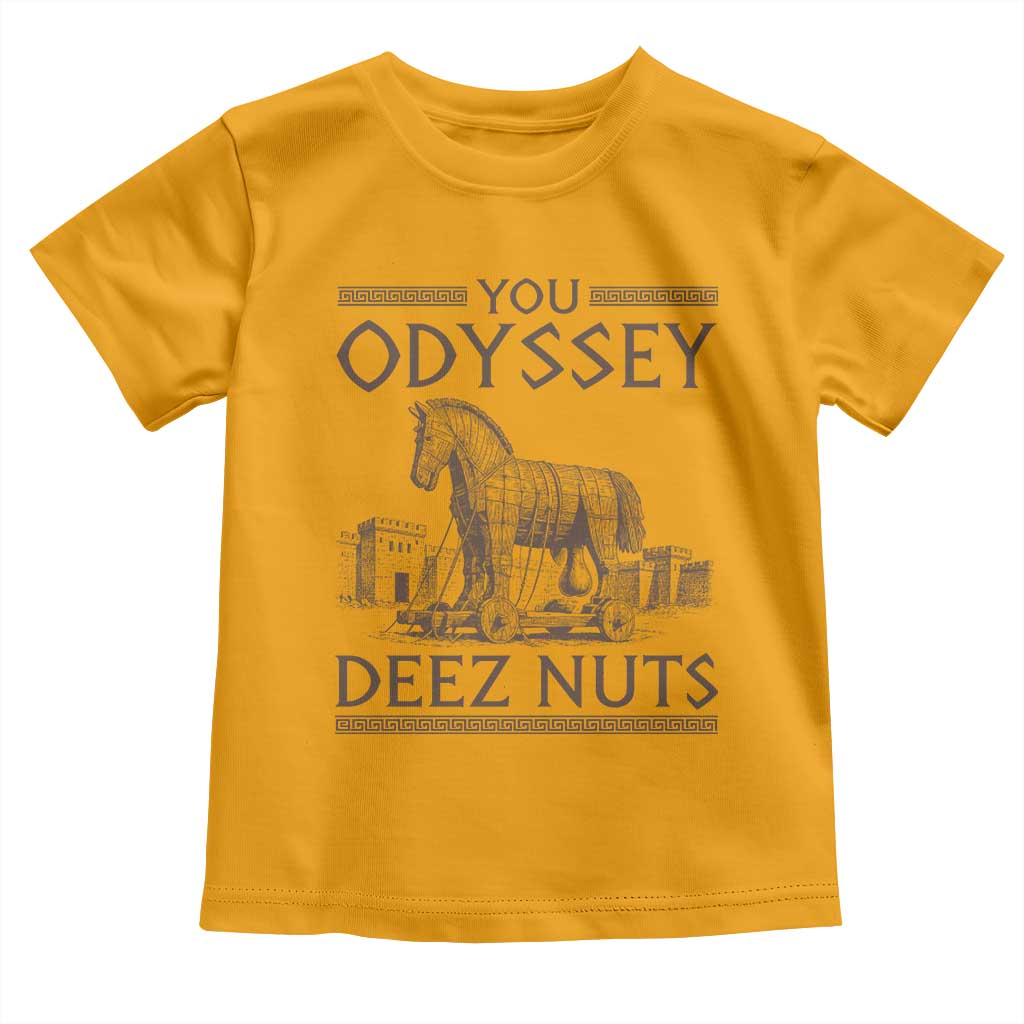Funny Trojan Horse You Odyssey Deez Nuts Toddler T Shirt Offensive Adult Humor Greek Mythology Humor
