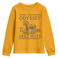 Funny Trojan Horse You Odyssey Deez Nuts Youth Sweatshirt Offensive Adult Humor Greek Mythology Humor