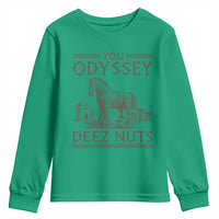 Funny Trojan Horse You Odyssey Deez Nuts Youth Sweatshirt Offensive Adult Humor Greek Mythology Humor