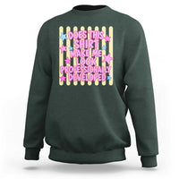 Does This Shirt Make Me Look Professionally Developed Sweatshirt Y2K Retro Stars Funny Professional Development Workplace Humor