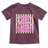 Does This Shirt Make Me Look Professionally Developed Toddler T Shirt Y2K Retro Stars Funny Professional Development Workplace Humor