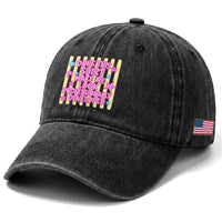 Does This Shirt Make Me Look Professionally Developed Washed Cotton Baseball Cap Y2K Retro Stars Funny Professional Development Workplace Humor