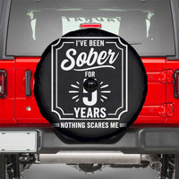 Funny 5 Year Sobriety Milestone Vintage Anniversary Badge Spare Tire Cover I Have Been Sober For 5 Years Nothing Scares Me