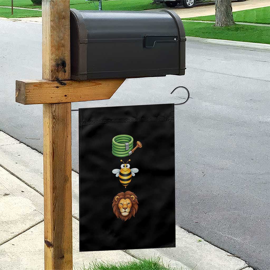 Hose Bee Lion Meme Slang Funny Sarcastic Pun Graphic Garden Flag