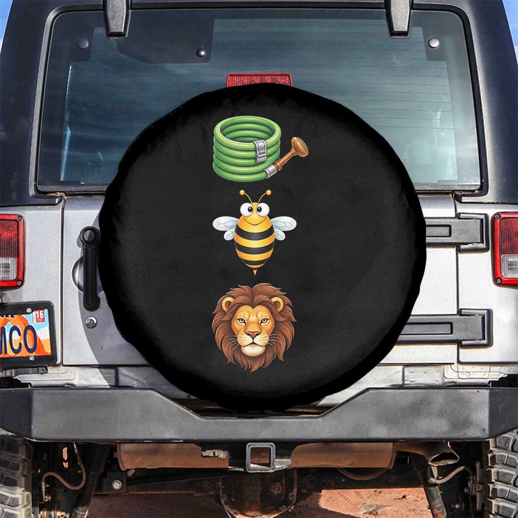 Hose Bee Lion Meme Slang Funny Sarcastic Pun Graphic Spare Tire Cover