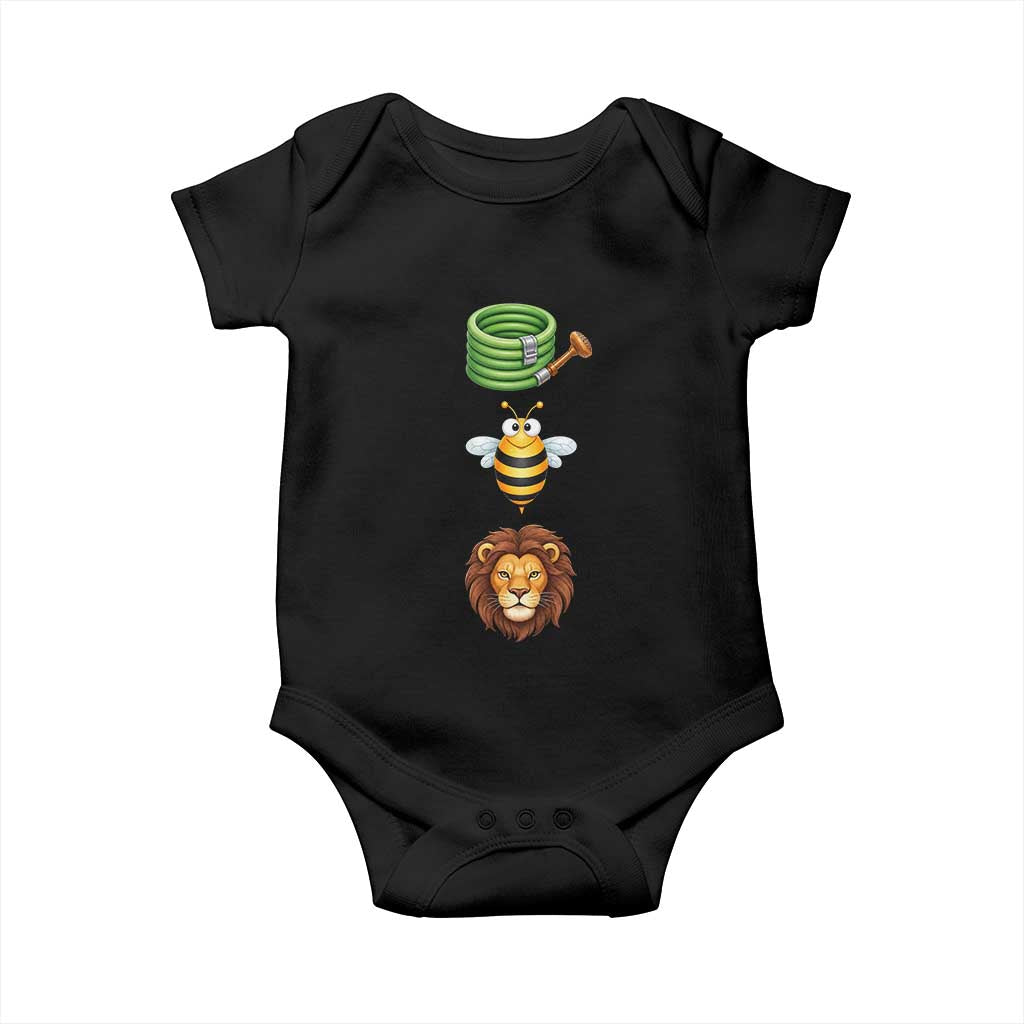 Hose Bee Lion Meme Slang Funny Sarcastic Pun Graphic Baby Onesie