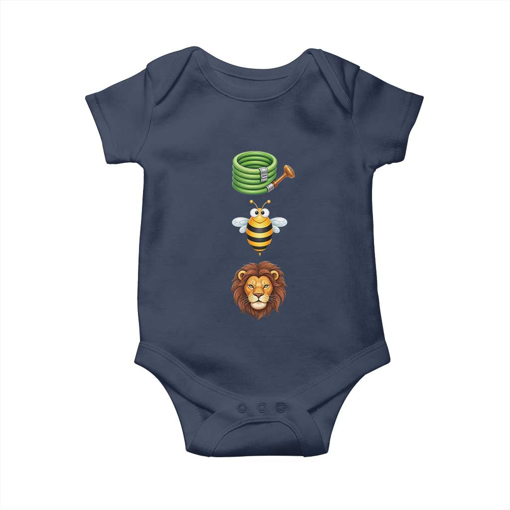 Hose Bee Lion Meme Slang Funny Sarcastic Pun Graphic Baby Onesie
