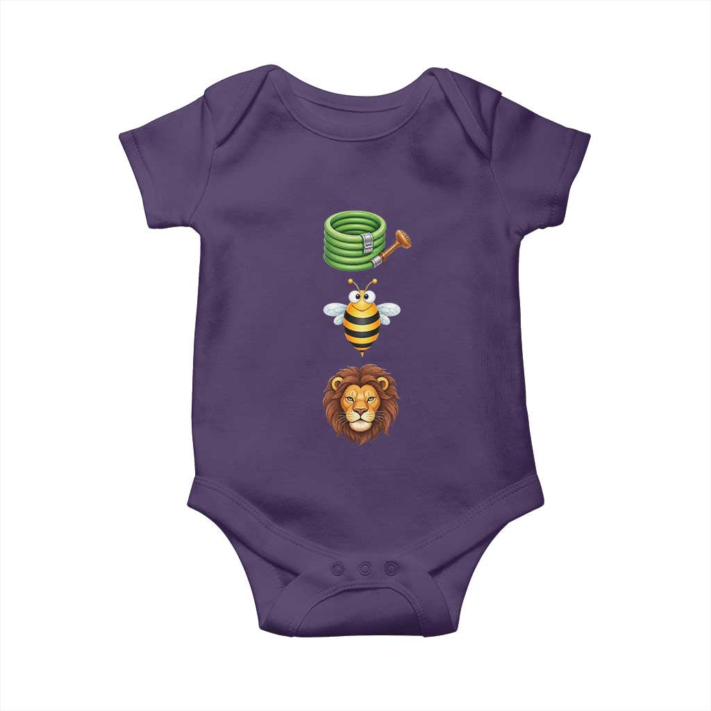 Hose Bee Lion Meme Slang Funny Sarcastic Pun Graphic Baby Onesie