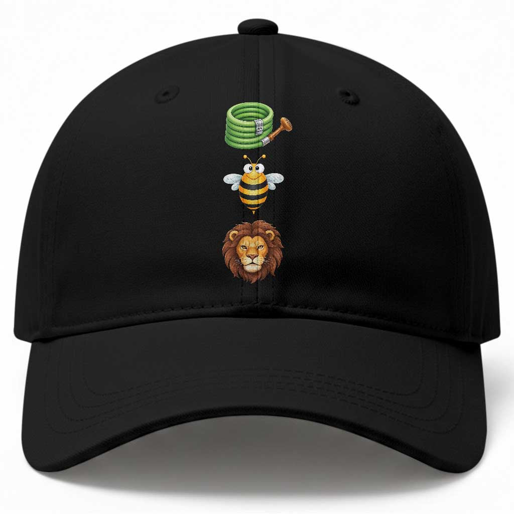 Hose Bee Lion Meme Slang Funny Sarcastic Pun Graphic Baseball Cap