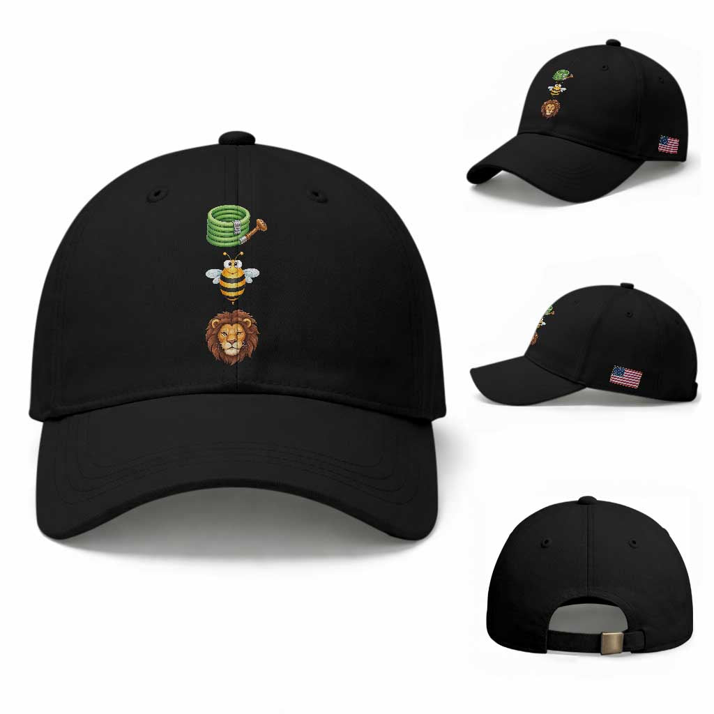 Hose Bee Lion Meme Slang Funny Sarcastic Pun Graphic Baseball Cap