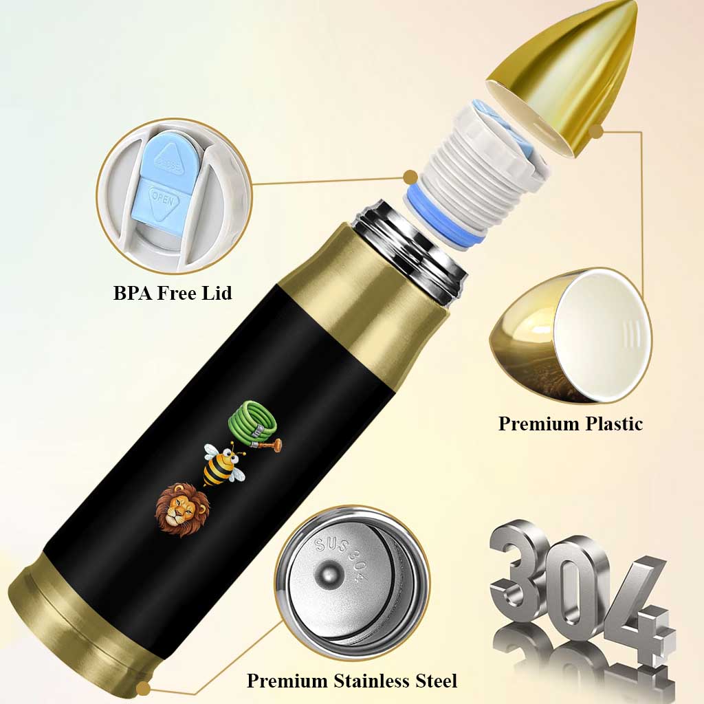 Hose Bee Lion Meme Slang Funny Sarcastic Pun Graphic Bullet Tumbler