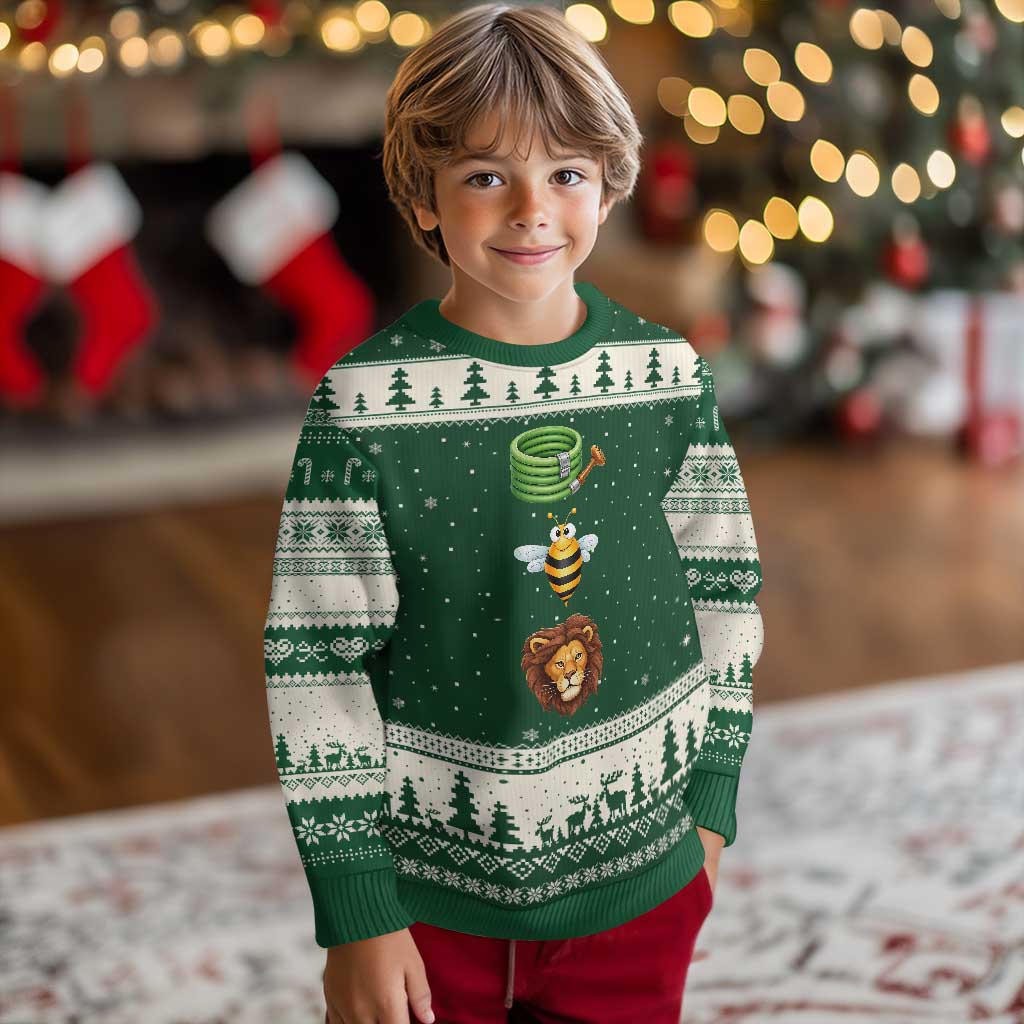 Hose Bee Lion Meme Slang Funny Sarcastic Pun Graphic Ugly Christmas Sweater