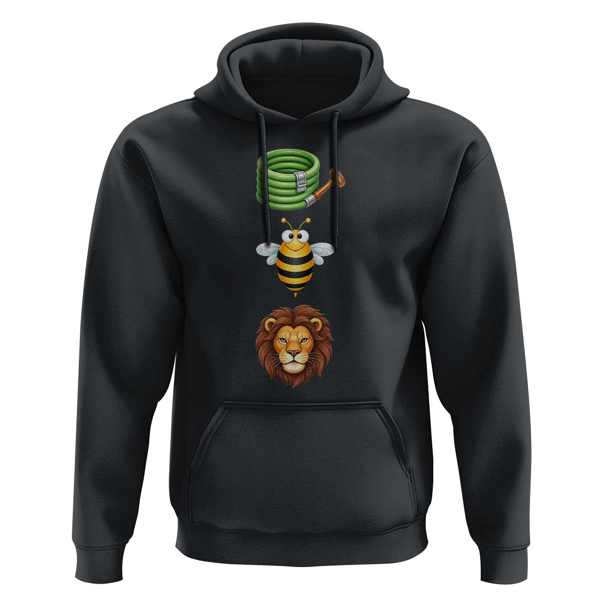 Hose Bee Lion Meme Slang Funny Sarcastic Pun Graphic Hoodie
