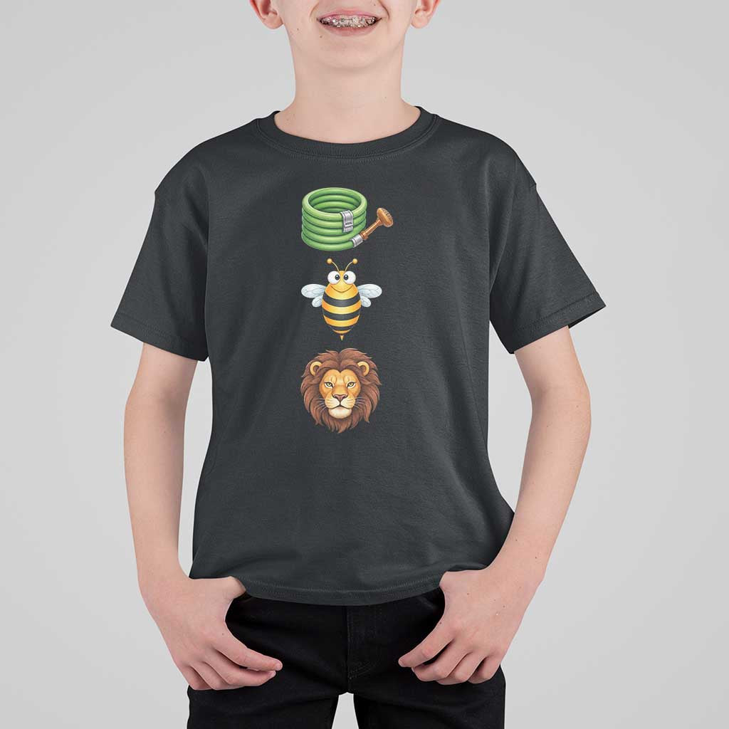 Hose Bee Lion Meme Slang Funny Sarcastic Pun Graphic T Shirt For Kid