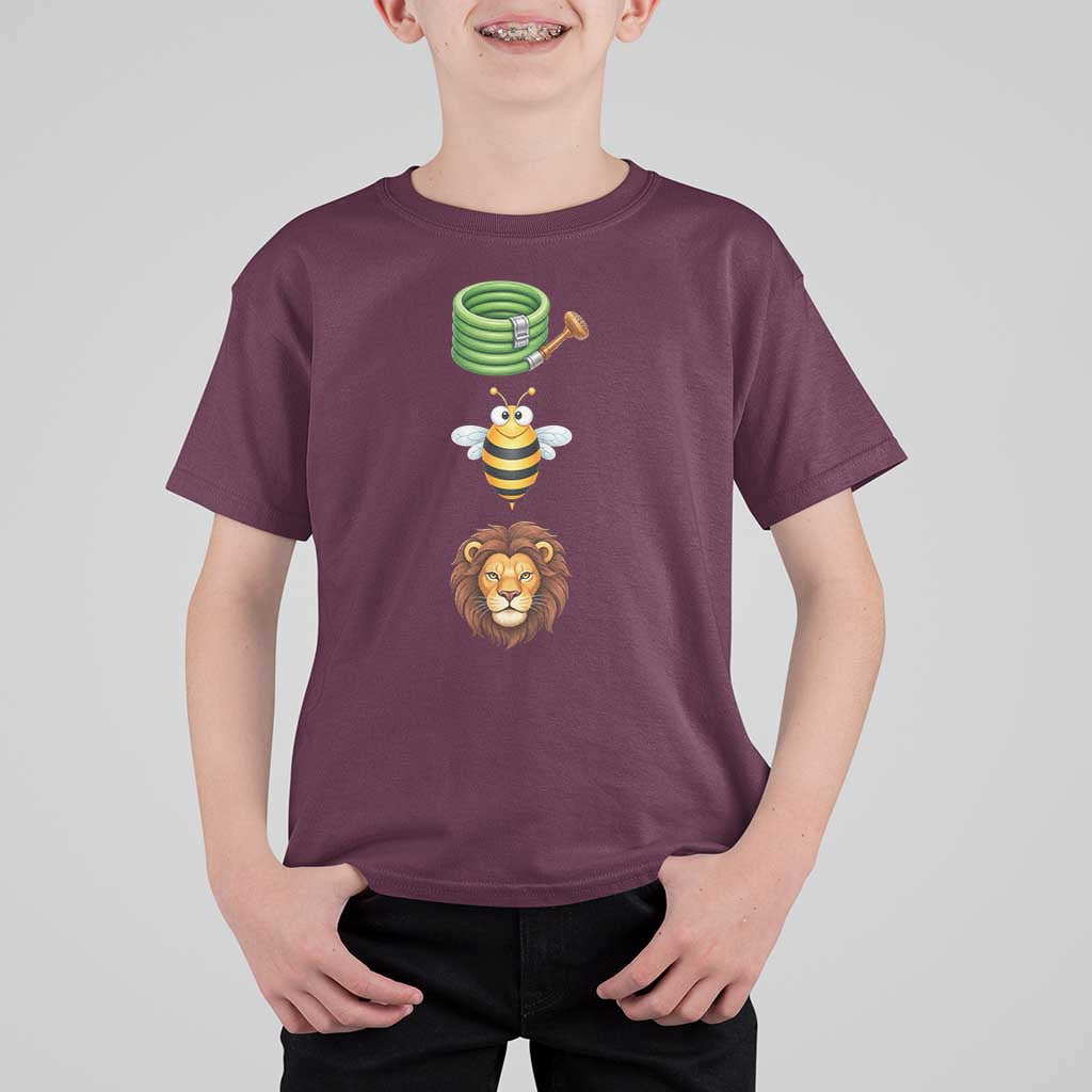 Hose Bee Lion Meme Slang Funny Sarcastic Pun Graphic T Shirt For Kid