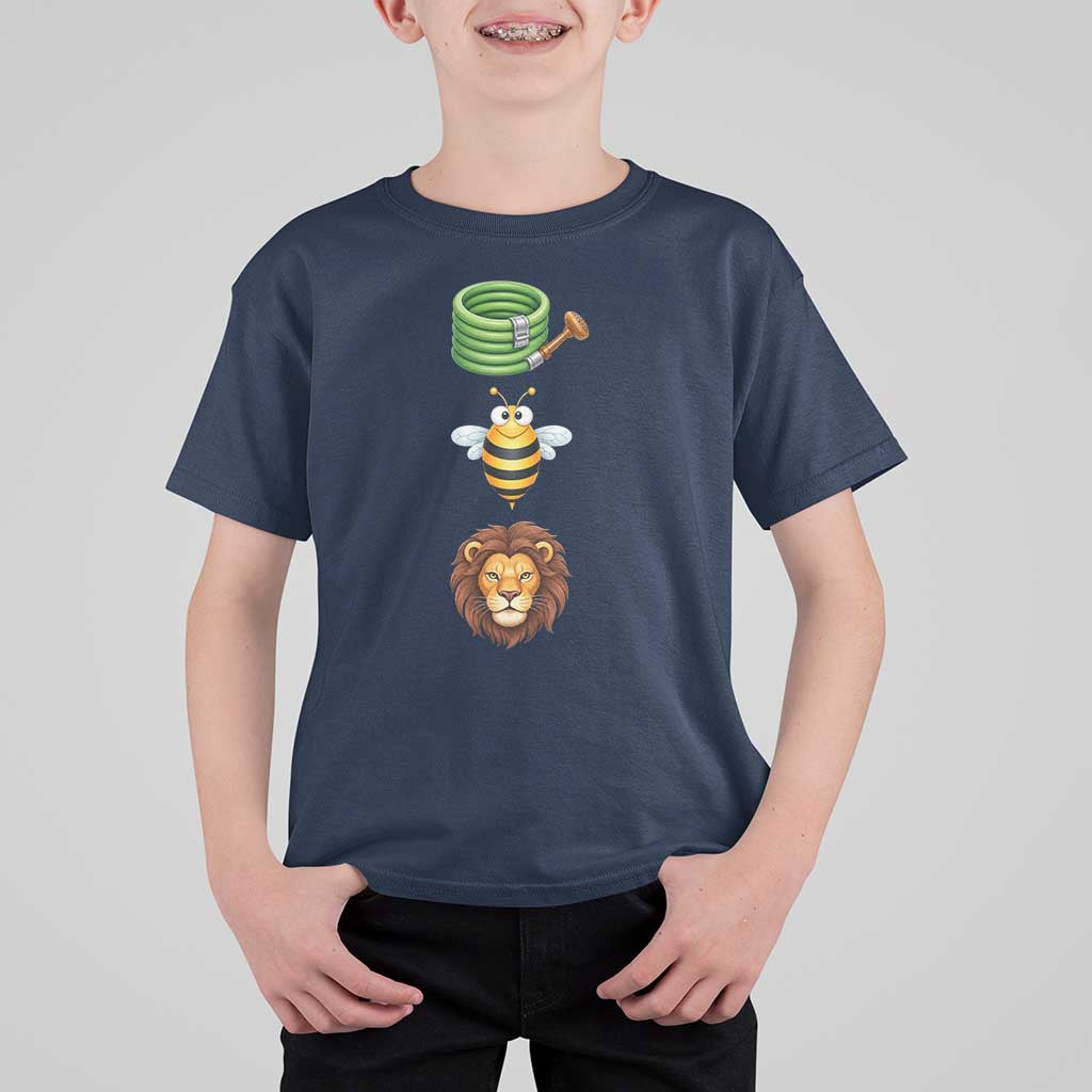 Hose Bee Lion Meme Slang Funny Sarcastic Pun Graphic T Shirt For Kid