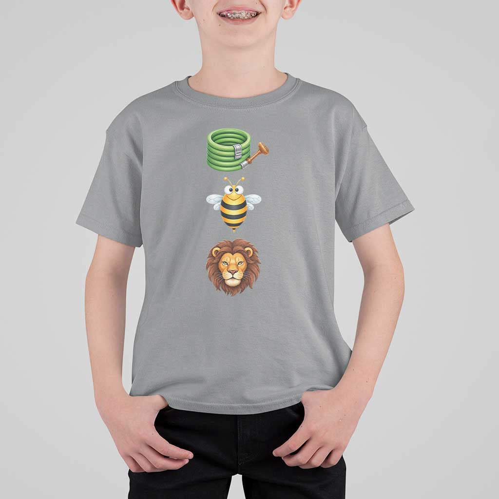 Hose Bee Lion Meme Slang Funny Sarcastic Pun Graphic T Shirt For Kid