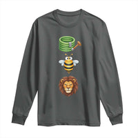 Hose Bee Lion Meme Slang Funny Sarcastic Pun Graphic Long Sleeve Shirt