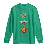 Hose Bee Lion Meme Slang Funny Sarcastic Pun Graphic Long Sleeve Shirt