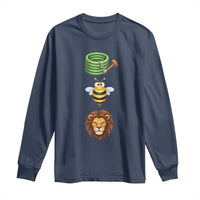 Hose Bee Lion Meme Slang Funny Sarcastic Pun Graphic Long Sleeve Shirt