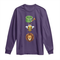 Hose Bee Lion Meme Slang Funny Sarcastic Pun Graphic Long Sleeve Shirt