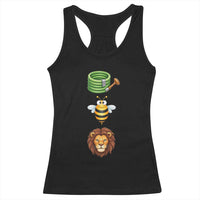 Hose Bee Lion Meme Slang Funny Sarcastic Pun Graphic Racerback Tank Top