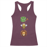 Hose Bee Lion Meme Slang Funny Sarcastic Pun Graphic Racerback Tank Top