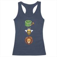 Hose Bee Lion Meme Slang Funny Sarcastic Pun Graphic Racerback Tank Top