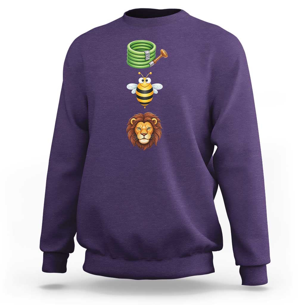 Hose Bee Lion Meme Slang Funny Sarcastic Pun Graphic Sweatshirt