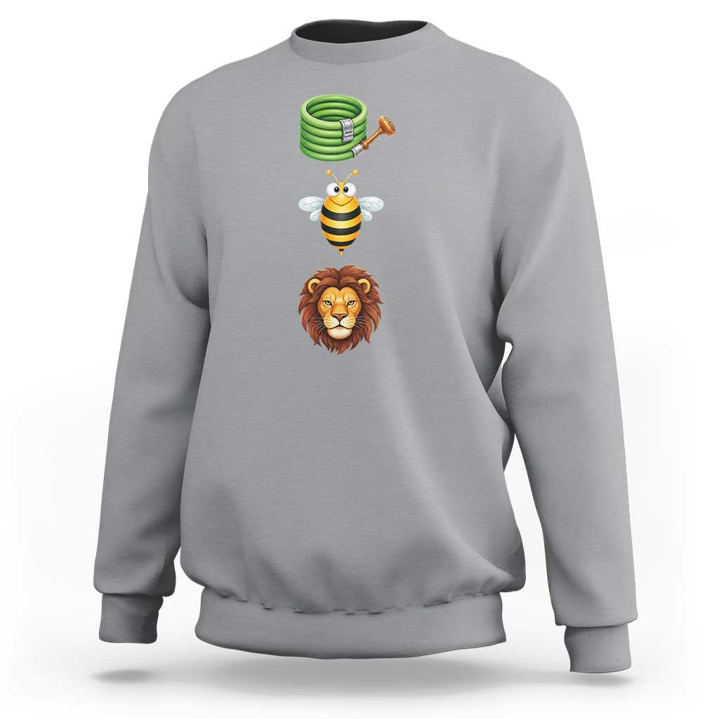 Hose Bee Lion Meme Slang Funny Sarcastic Pun Graphic Sweatshirt