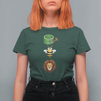 Hose Bee Lion Meme Slang Funny Sarcastic Pun Graphic T Shirt For Women