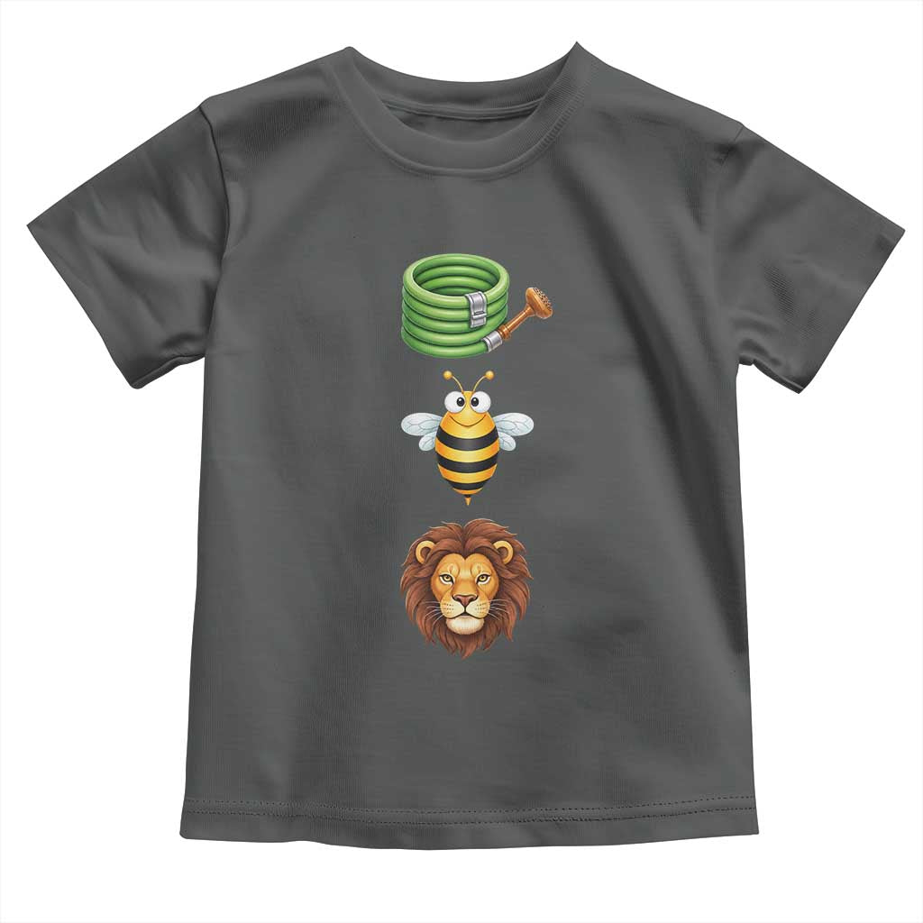 Hose Bee Lion Meme Slang Funny Sarcastic Pun Graphic Toddler T Shirt