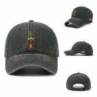 Hose Bee Lion Meme Slang Funny Sarcastic Pun Graphic Washed Cotton Baseball Cap
