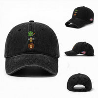 Hose Bee Lion Meme Slang Funny Sarcastic Pun Graphic Washed Cotton Baseball Cap