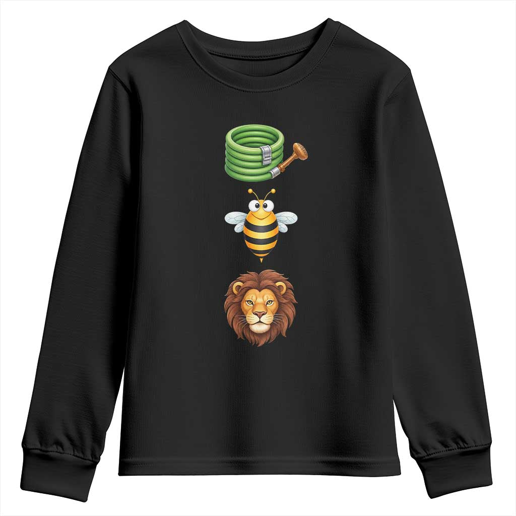 Hose Bee Lion Meme Slang Funny Sarcastic Pun Graphic Youth Sweatshirt