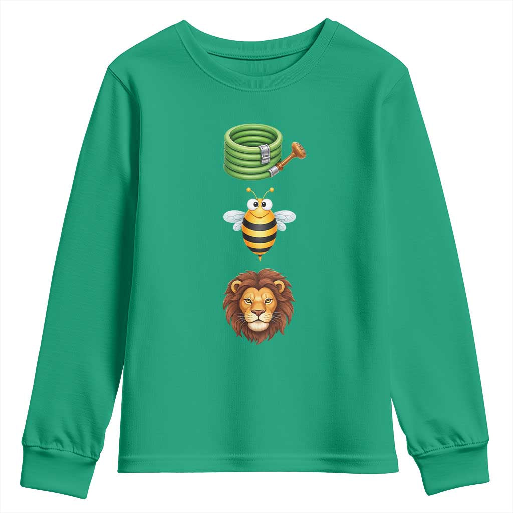 Hose Bee Lion Meme Slang Funny Sarcastic Pun Graphic Youth Sweatshirt