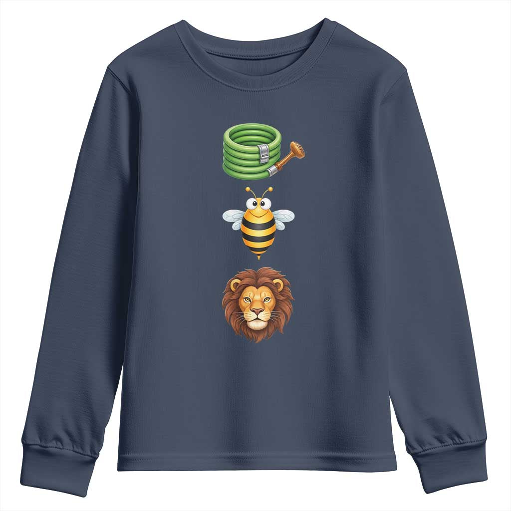 Hose Bee Lion Meme Slang Funny Sarcastic Pun Graphic Youth Sweatshirt